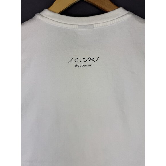 New Balance Artist Edition Art Graphic Sebacuri White Shirt Medium Rare Sports - Picture 9 of 16